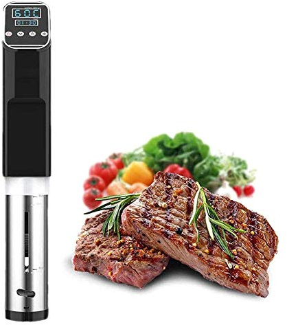 Chauffage rapide Kit de cuiseurs sous vide, Machines de circulation à immersion avec affichage numérique LCD et température et minuterie pour steak,EU Plug