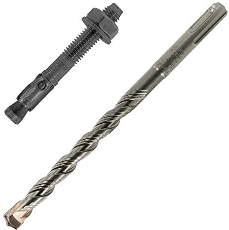 25 Keilanker M10 x 80, ETA Option 1, Edelstahl V4A, incl. SDS-Hammerbohrer 10x160/100