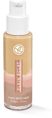 Yves Rocher Couleurs Nature Foundation - Fondotinta, 10 ore e anti-plollution, beige 200, lunga tenuta e cura ricca, 1 flacone da 30 ml