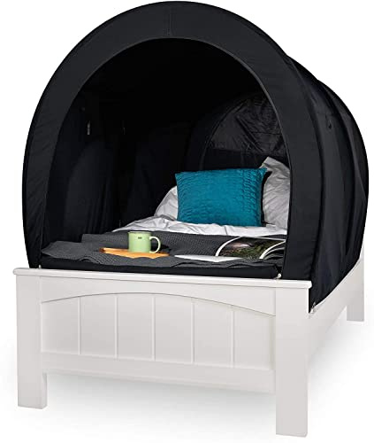 Snuggy Betthimmel - Kinderzelt, Sichtschutz für Kinder I Baldachin Kinderzimmer, tragbares atmungsaktives Gewebe I Faltbares Design für Jungen und Mädchen I Indoorzelt