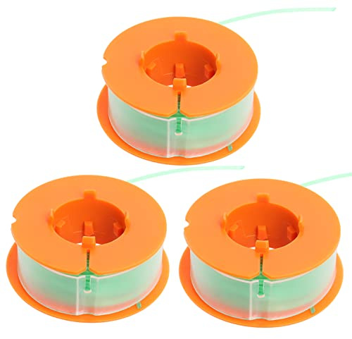Poweka F016800175 Bobina di Filo Compatibile con Bosch Art 23 26 30 Easytrim Combitrim Decespugliatore 8mx1.6mm (3 Pezzi, Verde)