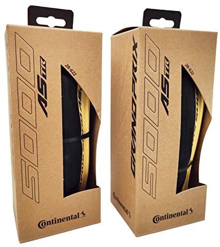 Continental Grand Prix 5000 All Season 700 x 28 AS TR Black Cream - Sin cámara Ready - Paquete de 2 neumáticos