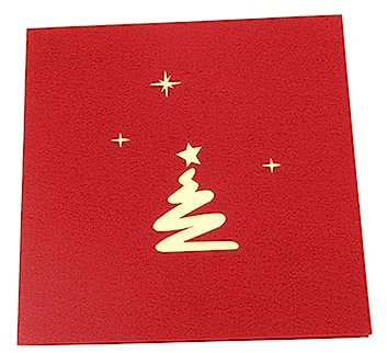 CAXUSD Grußkarten weihnachtskarten kaufen weihnachtskarten basteln weihanchtskarten christmas geschenke Weihnachtsgrüße Karten auf Pop-up-Karten Weihnachten Grußkarte 3d