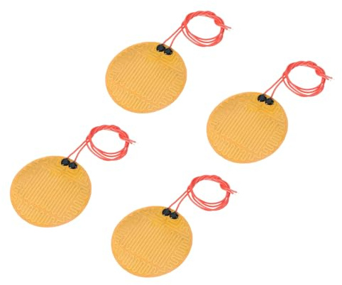 sourcing map Heizfolie Heizplatte, 12V 13W Polyimid Heizmatte, selbstklebende PI Heizelemente Folie 70mm Heizstreifen für konstante Temperatur, Packung mit 4 Stück