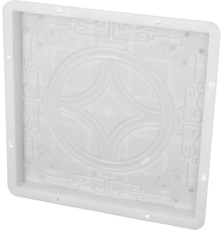 Happyyami Moule Pavé Béton Réutilisable en Plastique Blanc pour Jardin