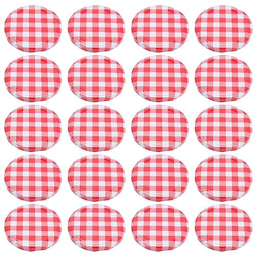 Ciieeo 40pcs Metal Jar Caps Rust-resistant Jar Lids for Jam Clean for Food Freshness
