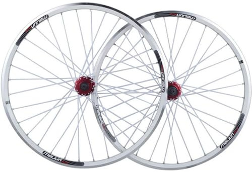 NBTRXWAFR MTB Laufradsatz Scheibenbremse 26 Zoll Felgen Mountainbike Laufrad Schnellspanner Rad Fahrrad 32 Speichen Für Lenkrad Kassette 7-10 Gang,Weiß