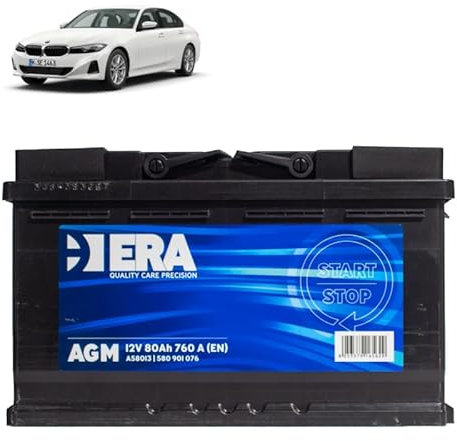 Batteria 80Ah A.G.M. per BMW Serie 3 G20 316 318 320 330 340d gasolio Plug-In 2018+