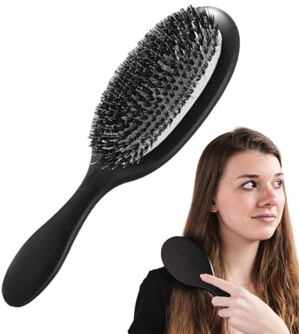 Cepillo para cabello graso, cepillo para distribuir aceite, Cepillo de pelo antiencrespamiento, Cuidado del cabello para hombres y mujeres, cepillo para peinar para evitar roturas, añade brillo y suav