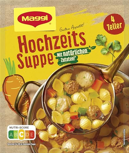 Maggi Guten Appetit, Hochzeits Suppe, 57g Beutel, ergibt 4 Teller, 10er Pack (1 x 57g)