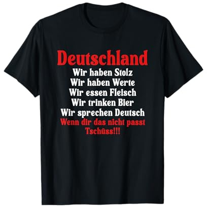 Deutschland Stolz Werte Treue Eisernes Kreuz T-Shirt