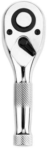 Gasea Stubby Ratchet Wrench, 1/2 Drive Mini Ratchet Handle, 72-Tooth Quick-Release Reversible Ratchet Socket Wrench