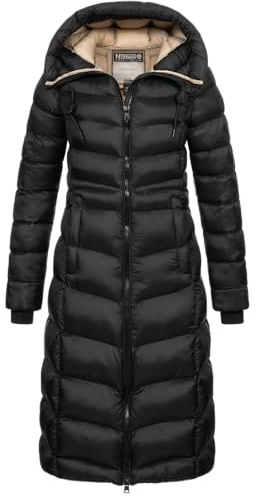 Geographical Norway - Giacca Invernale Parka Trapuntata Giubbotto Lungo Mantel, Nero , XXL