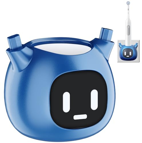 Teeteck Electric Toothbrush Charger - Inductive Wall Charger Compatible with Philips, Oral-B, AQUASONIC & More induction Charging Electric Toothbrush,TypeG 3-Pin Plug in Charger (Blue)