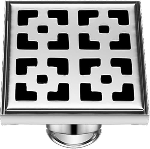 RRHCW Bodenablauf Für Außenbereich, Bodenablauf Keller Abfluss, Effektives Wassermanagement Mit Edelstahl-Bodenabläufen Mit Hoher Kapazität, Geeignet Für Jede Umgebung-20x20cm -D