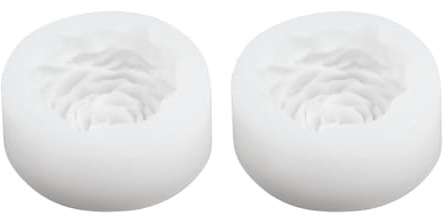 Yuannee Stampi in Silicone 3D Peonia,2 PCS Stampo per Candele Aromatiche Fai da Te Stampo per Candele Rotondo Formine per Dolci e Resina Stampo Riutilizzabile per Cera di Soia Gesso e Aromaterapia