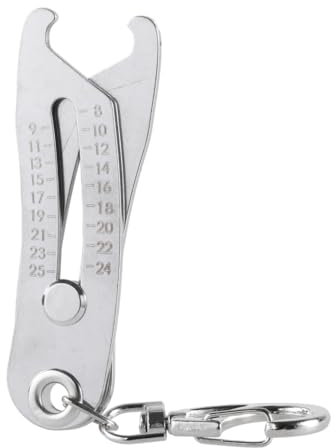 xbiez Portable Precise Thread Size Checker Keychain Thread Size Verification Tool Quick Hand Measuring Tool Nut and Screws