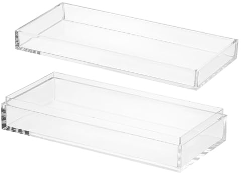PATIKIL Scatola In Acrilico Con Coperchio 15 x 7 x 3.5 cm Scatole | In Acrilico Trasparente, Contenitori Plastici Quadrati, Organizzatori, Per Caramelle Piccoli Gioielli Opere D'Arte Display