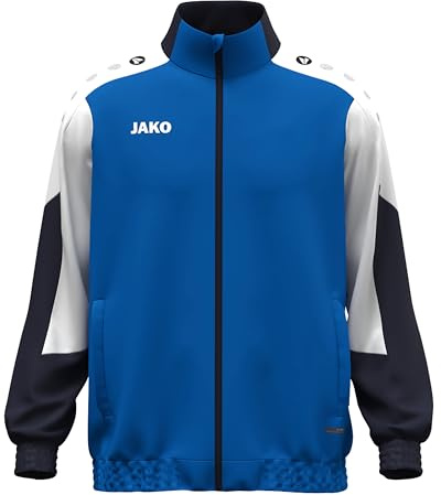 JAKO Unisex Webjacke Dynamic, royal/weiß/marine, L