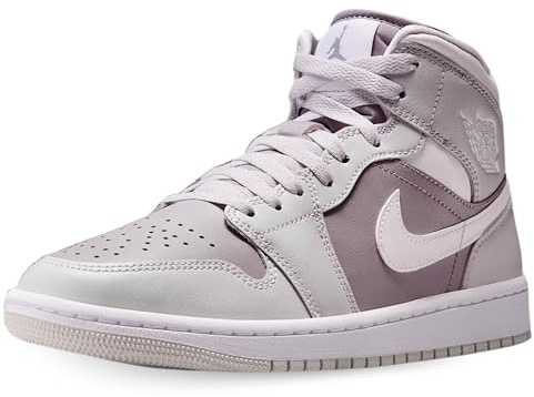 Nike Zapatos Wmns Air Jordan 1 Mid Código BQ6472-008 Morado, Morado Gris Rosa, 37.5 EU