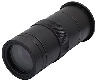 Mikroskop C-Mount-Objektiv mit 130-fachem Zoom, 25-mm-Vergrößerung, einstellbarer Fokus, Kameraobjektiv for H_DMI-USB-Industrie-Videomikroskopkamera