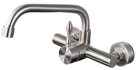 miscelatore doccia, Rubinetto for bagno con miscelatore da cucina in acciaio inossidabile a parete