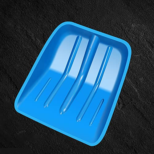 Heavy Duty Snow Shovel - Sturdy Plastic Head with Wooden Handle