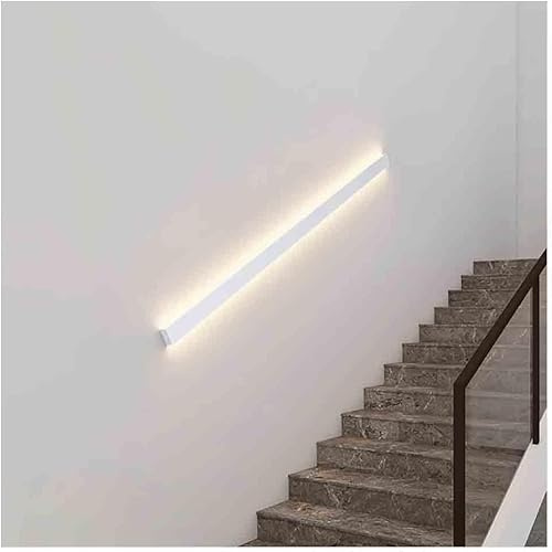 Corrimano per scale galleggianti con luci integrate, supporto di sicurezza a parete per scale e ingressi interni