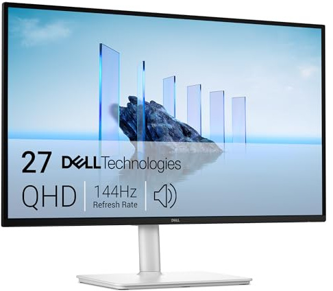DELL 27 Plus Monitor - S2725DSM, QHD (2560x1440), 144Hz, IPS, 1ms MPRT, AMD FreeSync, 99% sRGB, Ajuste de Altura, Altavoces Integrados, DisplayPort, HDMI, 3 Años de Garantía, Blanco