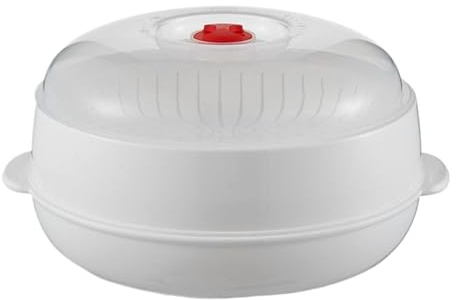Generico Cooker a Vapore Alimentare per microonde - diaffri da Cucina Resistenti al Calore | Ideale per Riso, Verdure, Uova, Noodles, pentole Versatili per Cucina Sana, Cottura Veloce e Riscaldamento