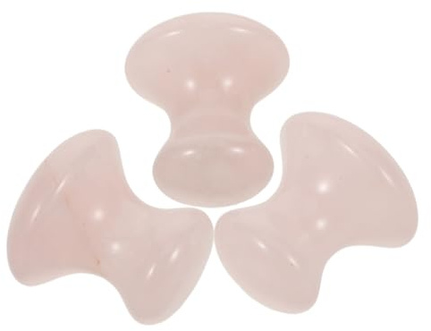 Homoyoyo 3stücke Gesichts-gua-sha-stein aus Kristall Gua-sha-massagestein für Gesicht Gesichts-gua-sha-instrument Massagestein für Gesicht Gua-sha-gesichtswerkzeug Gesichtsschaber-massagege