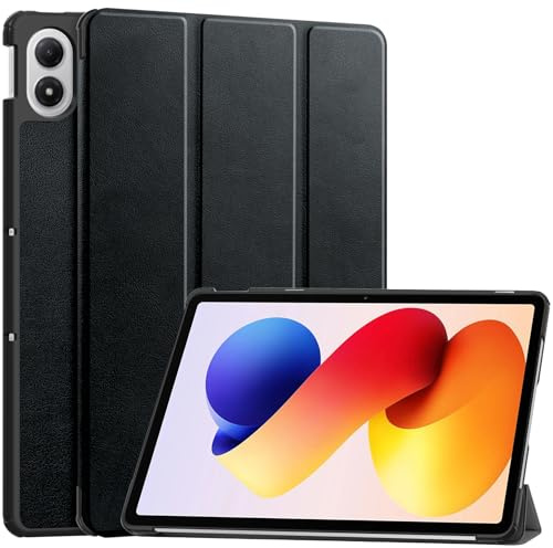 Vakarey Funda para Xiaomi Redmi Pad 2 Pro 12.1 Pulgadas Ultrafina Inteligente Funda Tablet,Negro
