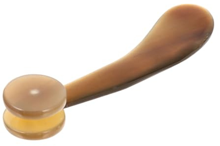 TOYANDONA Massaggiatore a Rulli Multiuso in Corno di Bue Marrone, Strumento di Massaggio Portatile e Sicuro Piastra per Grattugia per Corpo Colore Casuale