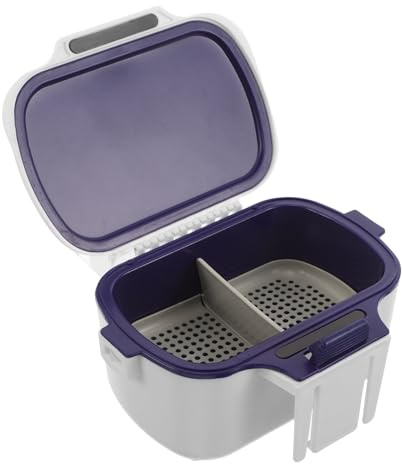 Sosoport Contenitore per Esche da Pesca a Doppio Strato Isolato Scatola Portatile per Vermi Vivi con Chiusura Ermetica Accessorio Compatto per la Conservazione Termica delle Esche