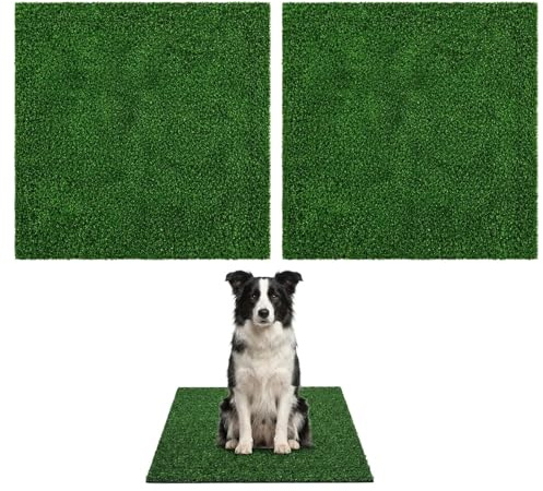 YcsRnn Artificial Grass and Fake Grass Patch for Dogs, Astro Turf Toilet Training Mat with Realistic Texture, Durable Turf Material for Indoor and Outdoor Use, Grass Mat Size 30 by 30 cm