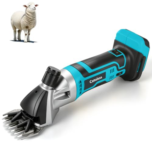 Batteridriven klippmaskin för Makita 18 V LiIon, 850 W 2 300 varv/min 6 hastigheter hårklippare för pälsull hos får, getar och smutsiga nötkreatur (utan batteri)