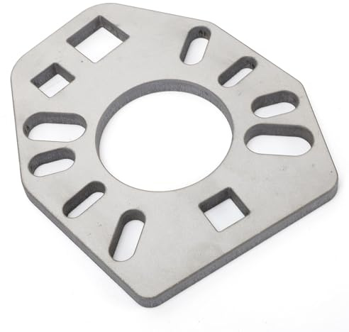 Tnfeeon Chiave Porta Pignone, Strumento Chiave per Giogo Pignone in Acciaio Inossidabile con Doppie Prese Quadrate da 1 2 Pollici, Adatto per Flange AMC GM per Meccanici di Riparazione Differenziale