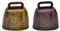 Healifty 2 Piezas Campana de Vaca de Metal Campanas de Llamada Vintage Noisemaker Campanas de Animales Anti-Perdidas Adornos de Escritorio para Juegos de Fútbol Bodas Aula (Bronce Rojo Bronce)