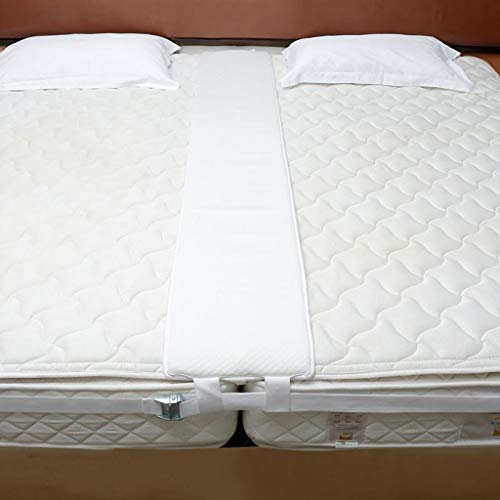 DoMyfit Conector de colchón de puente de cama, kit de convertidor de tamaño individual a King, relleno de huecos de cama de metal, dos conectores de colchón individuales para el hogar y el hotel