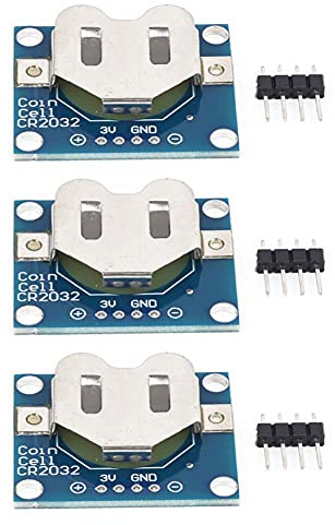 3-Teiliges Batteriezellen-Batteriehaltermodul Knopfbatterie-Montageplatte Elektrisches Haltermodul mit 2,54 mm Kontaktstiftanschluss für 20 mm CR2032-Münzzelle