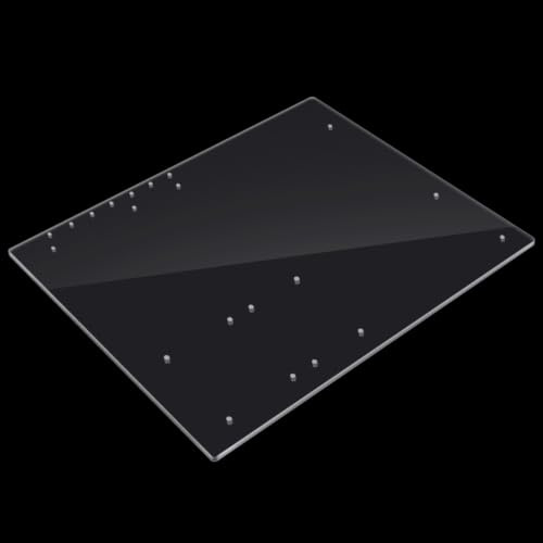 ciciglow DIY ATX Motherboard Halterung, Acryl Computer Rahmen, Transparenter Mainboard Standfuß, PC Acrylrahmen, mit Schraubenschlüssel, Befestigungsschraube für ATX Motherboard