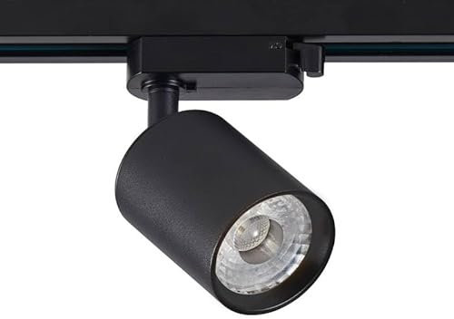 LEDBOX Foco carril Monofásico PIKE RAIL LED negro 10W, 5-CCT, Triac regulable, 3000-4000-6000K