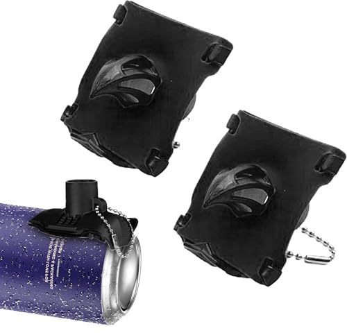 Eowppue 2 Stück, Shotgun Bieröffner, Flaschenöffner aus Holz, Kapselheber, Tragbarer Bieröffner mit Schlüsselring, für Camping, Strandparty (Schwarz)