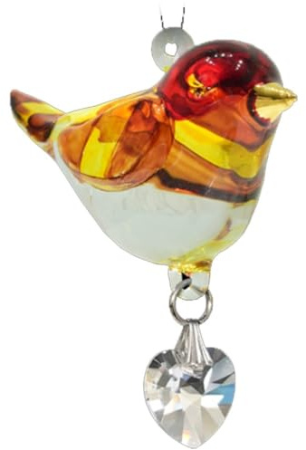 Wild Things Handmade Pretty Little Birds Glass Bird Suncatcher Crystal