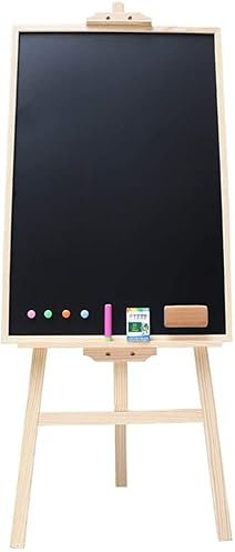 CASEGO Kreidetafel, A-Rahmen, stehende Kreidetafel aus Holz, Restaurant-Nachrichtentafel, geeignet für Restaurants, Hochzeitsveranstaltungen (70x50cm)