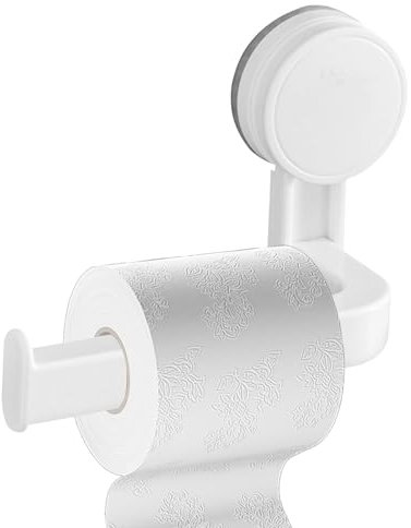 Shurzzesj Support de papier toilette à ventouse, support de papier toilette avec ventouse | Support de papier toilette avec design épais pour portes, murs, chambres à coucher