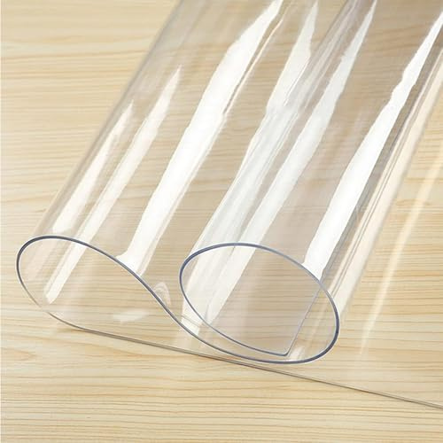 Kleine Schreibtischunterlage Transparent 30×30×0,15 cm, PVC Schreibtisch Unterlage Durchsichtig Desk Mat Schreibunterlage Tischunterlage Schreibunterlagen Schreibtischauflage Deskmat (1)