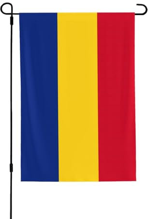 Bandera de Rumania banderas de jardín de doble cara de 28 x 40 pulgadas, para acentos de paisaje