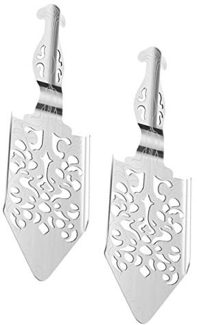 UTHCLO 2pezzi Cucchiaio Per Assenzio Inossidabile Cucchiaio Decorativo Con Fessure Per Sciogliere Zucchero Utensile Da Bar Per Cocktail Assenzio