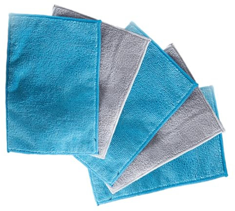 HAMPPLIES 5pezzi Panni in Fibra Di Bambù Multiuso Per Cucina e Casa Per Pulizia Superfici Delicate Come Finestre e Mobili